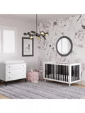 Little Seeds Rowan Valley Flint 3-in-1 Convertible Cotbed - White/Black