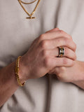 Orelia & Joe gold plated chunky bracelet, imported from the UK