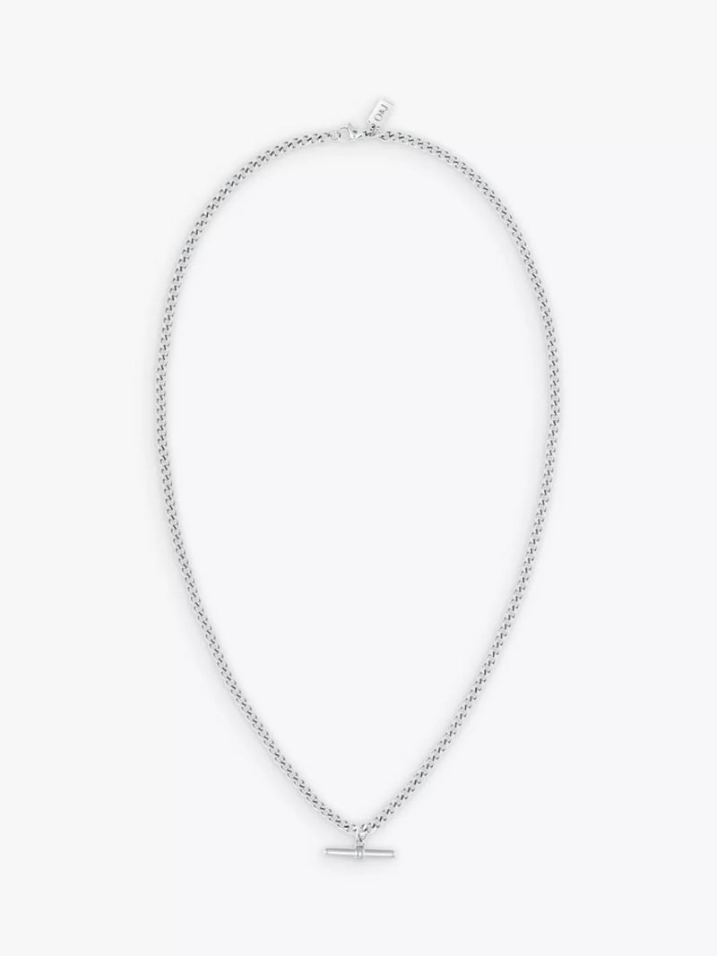 Orelia & Joe pendant necklace silver curb chain 61cm - British product