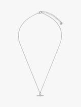 John Lewis Orelia Dainty T-Bar Knot Detail Pendant Necklace 40cm- Buy online at McGrocer