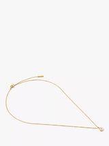 John Lewis Orelia Luxe Semi Precious Moonstone Charm Necklace, Gold- Buy online at McGrocer