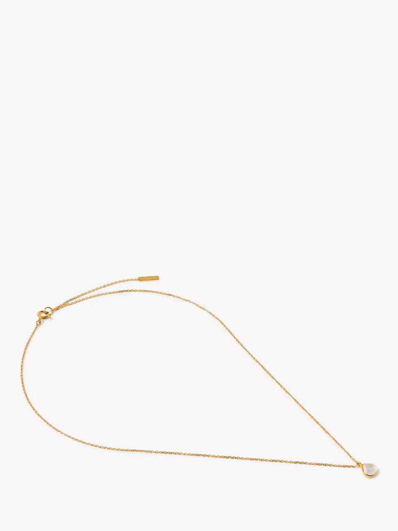 Orelia moonstone charm necklace gold vermeil (British brand)