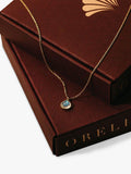 Orelia moonstone charm necklace gold vermeil (British brand)