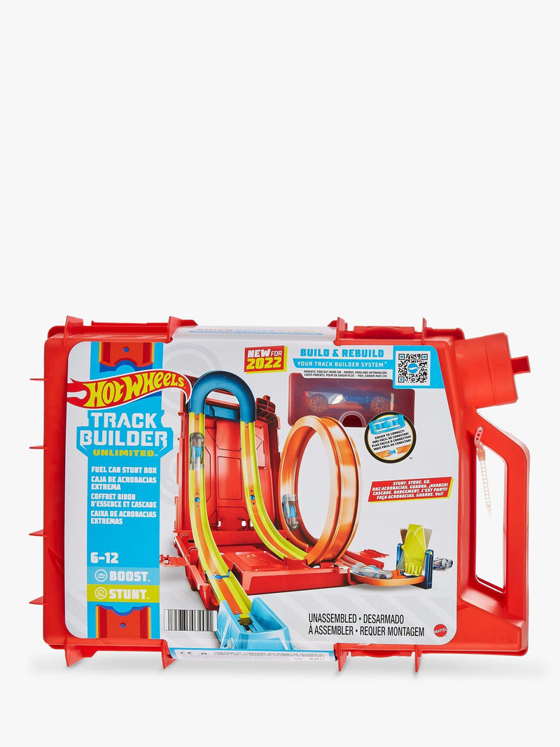Hot Wheels Fuel Can Stunt Box playset, imported from the UK