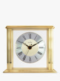 Acctim Roman numeral mantel clock brass effect, UK version