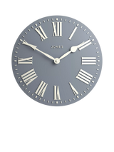 John Lewis Jones Clocks Strand Roman Numeral Analogue Wall Clock - French Navy, 30cm- Buy online at McGrocer