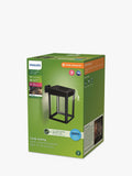 Philips Camill solar powered outdoor wall light black (British brand)