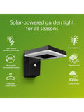 Philips Zonal solar wall light black 250 lumen, imported from the UK
