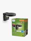 Philips Zonal solar wall light black, UK version