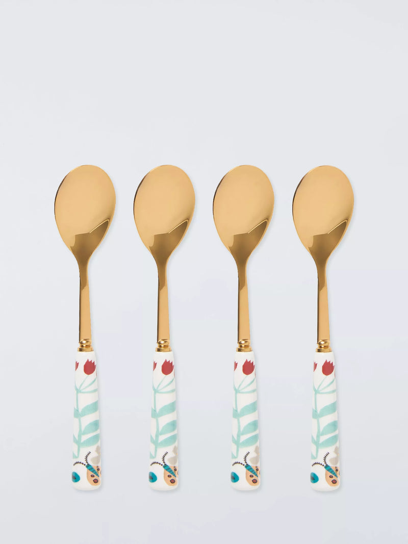 John Lewis Ulla teaspoons set of 4 gold, imported from the UK