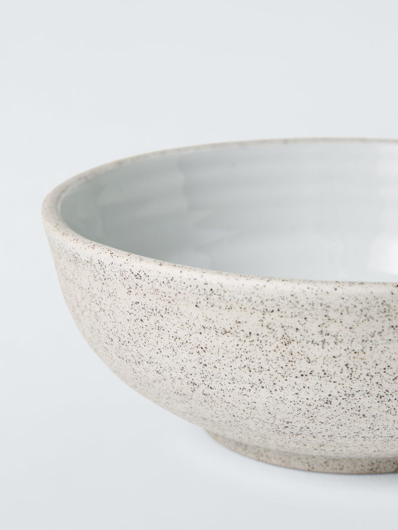 John Lewis cereal bowl speckle glaze grey 16cm - British product