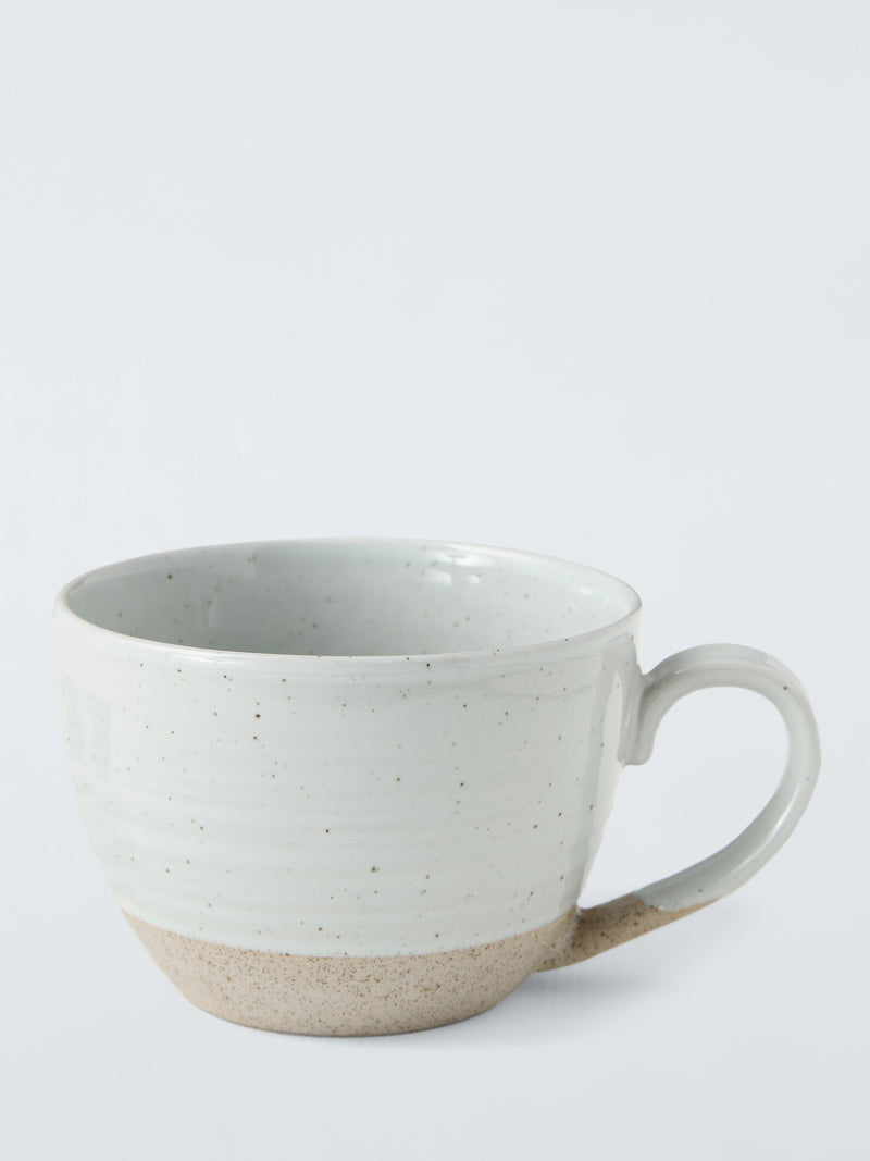 John Lewis stoneware mug set 420ml grey set of 2 - British product