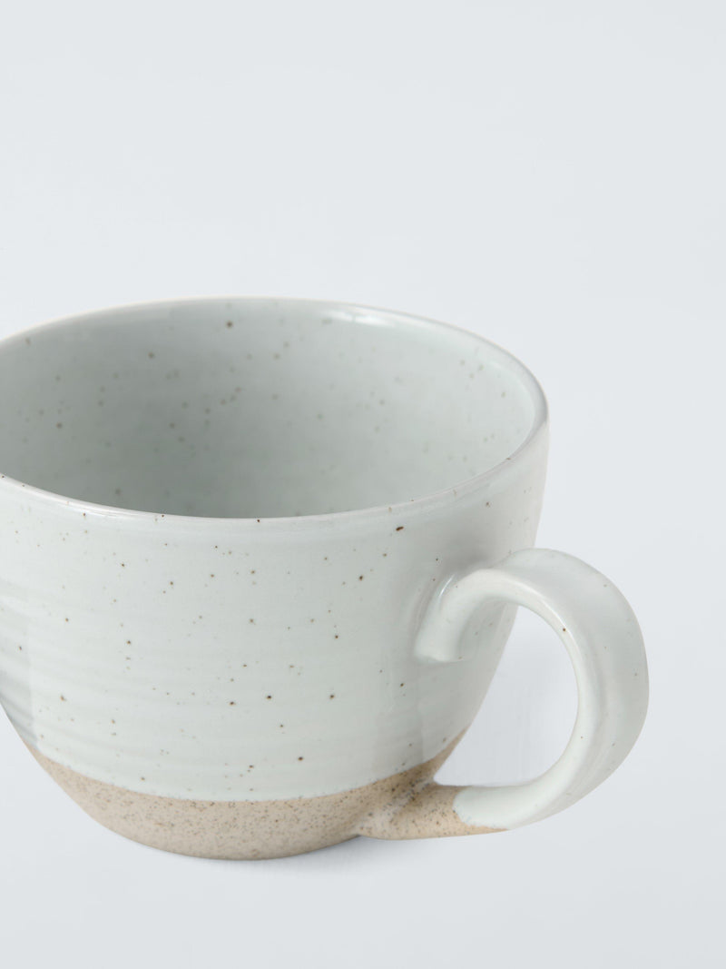John Lewis stoneware mug set 420ml grey set of 2 - British product