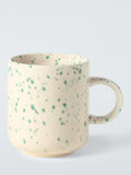 John Lewis hand painted speckled stoneware mug 300ml, imported from the UK