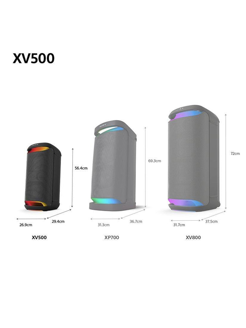 Sony SRS-XV500 Bluetooth party speaker with MEGA BASS (British brand)