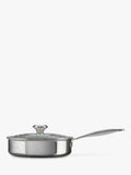 Le Creuset 3-ply stainless steel sauté pan with lid 24cm, UK version