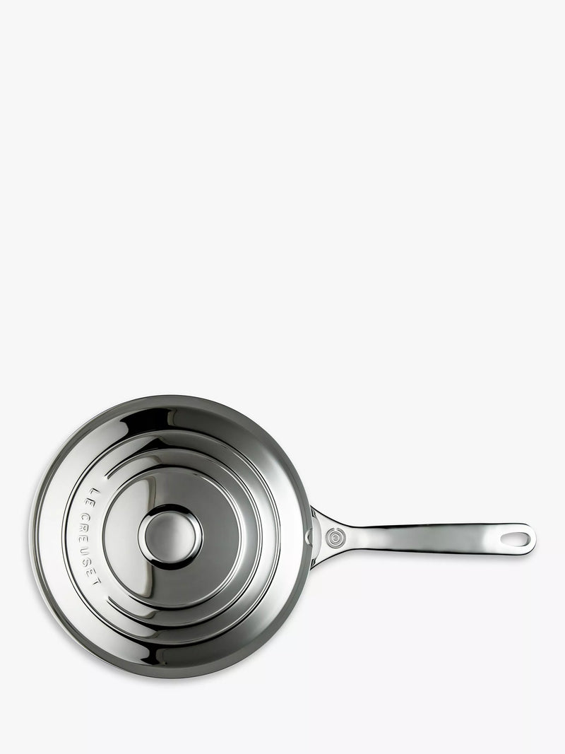 Le Creuset 3-ply stainless steel sauté pan with lid 24cm, UK version