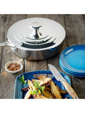 Le Creuset 3-ply stainless steel sauté pan with lid 24cm, UK version