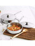 Le Creuset 3-ply stainless steel sauté pan with lid 24cm, UK version