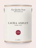 Laura Ashley Pale Cranberry matt emulsion paint 2500ml, imported from the UK