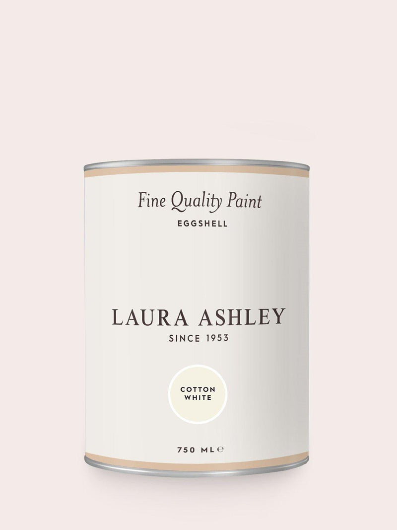 Laura Ashley eggshell emulsion paint white 750ml, UK version