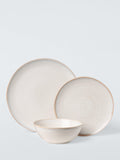 John Lewis Skye stoneware dinnerware set 12 piece off white (British brand)