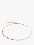 COEUR DE LION round and cube beads necklace 42cm, imported from the UK