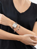 COEUR DE LION women's square watch silver white, imported from the UK