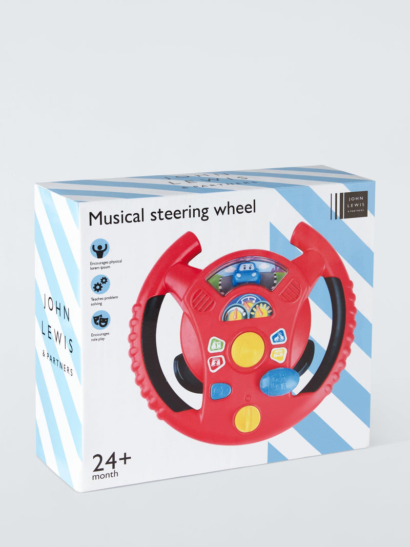 John Lewis steering wheel baby toy with lights and sounds, UK version