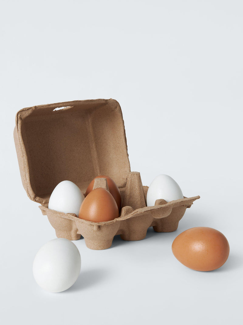 John Lewis Play Wooden Eggs Box of 6, UK version