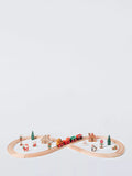 John Lewis Christmas Wooden Train Set - McGrocer
