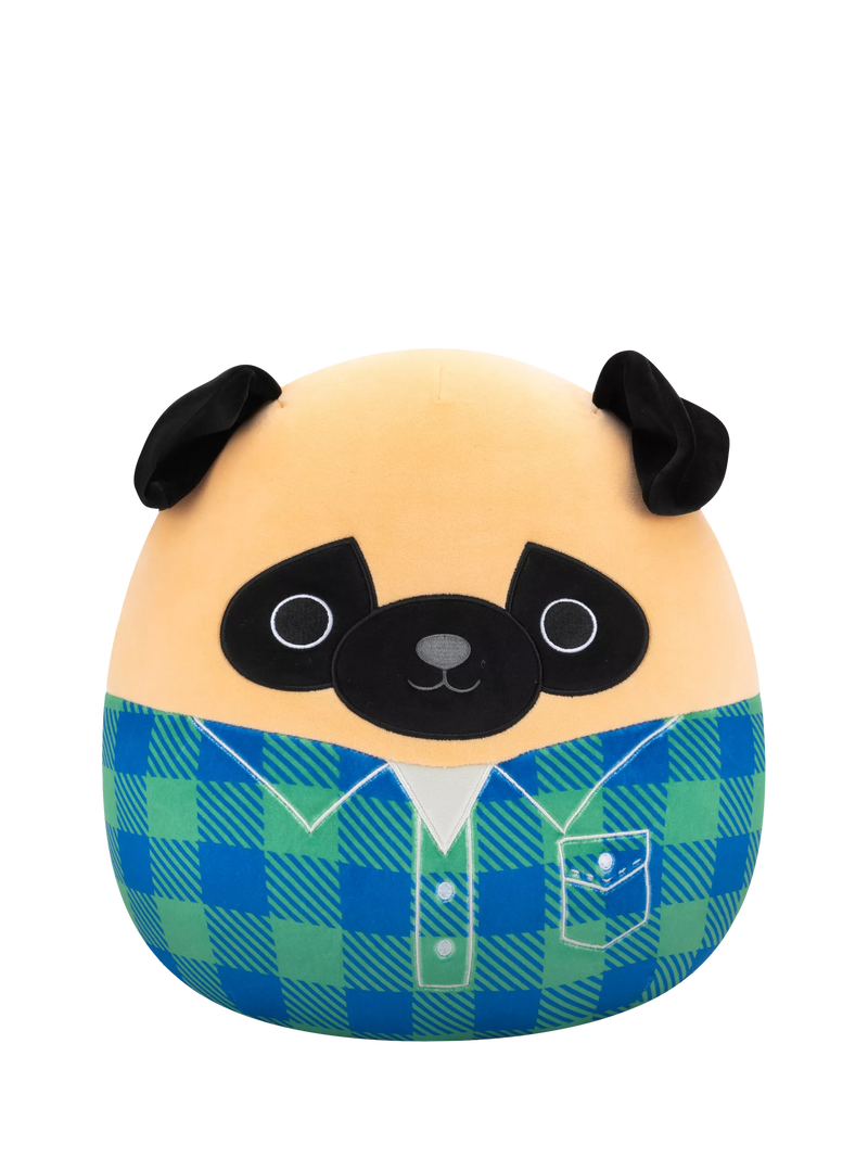Squishmallows brown pug plush toy 12 inch - British product