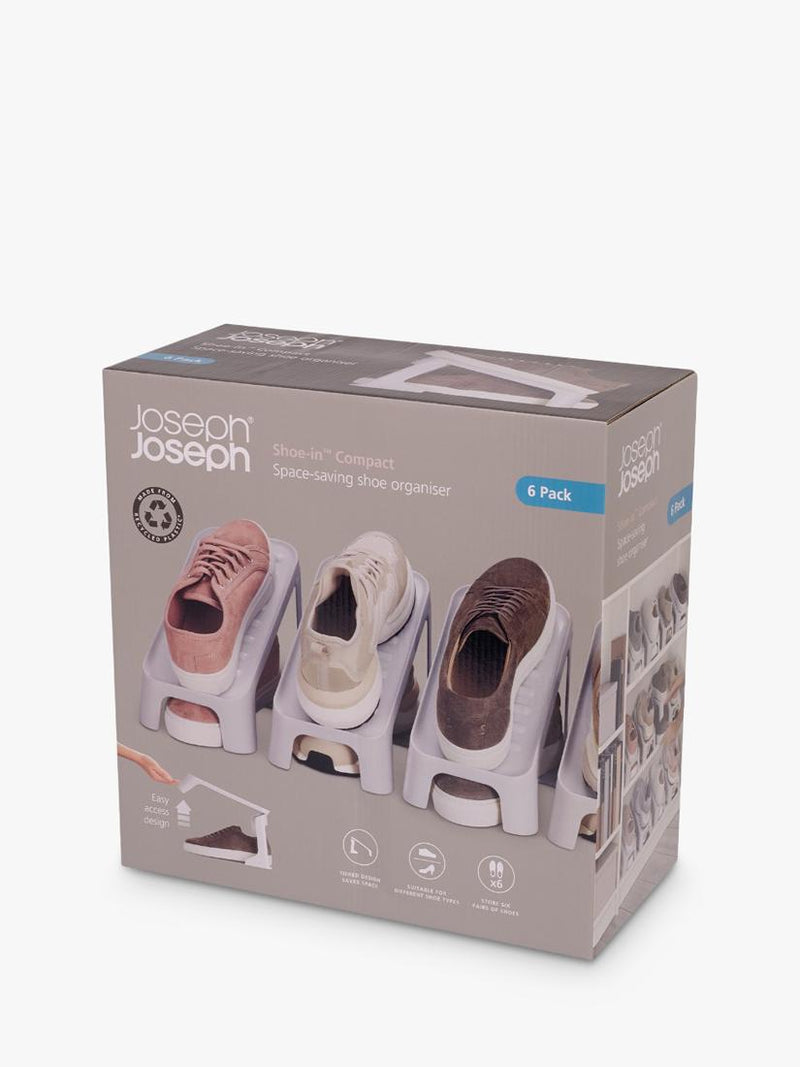 Joseph Joseph shoe organiser white pack of 6 - British product