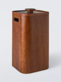 John Lewis FSC-certified acacia wood laundry hamper, imported from the UK