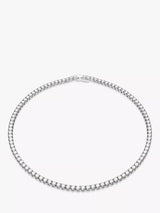 John Lewis Swarovski Matrix Tennis Necklace Silver- Buy online at McGrocer