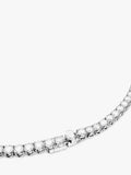 Swarovski silver tennis necklace with cubic zirconia 50cm - British product