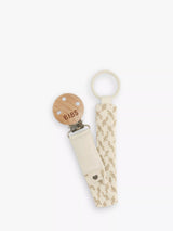 John Lewis BIBS Pacifier Braided Soother Clip Ivory/Vanilla Baby Pacifier Clip- Buy online at McGrocer