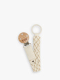 BIBS braided pacifier clip Ivory/Vanilla 22 cm - British product