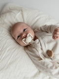 BIBS braided pacifier clip Ivory/Vanilla 22 cm - British product