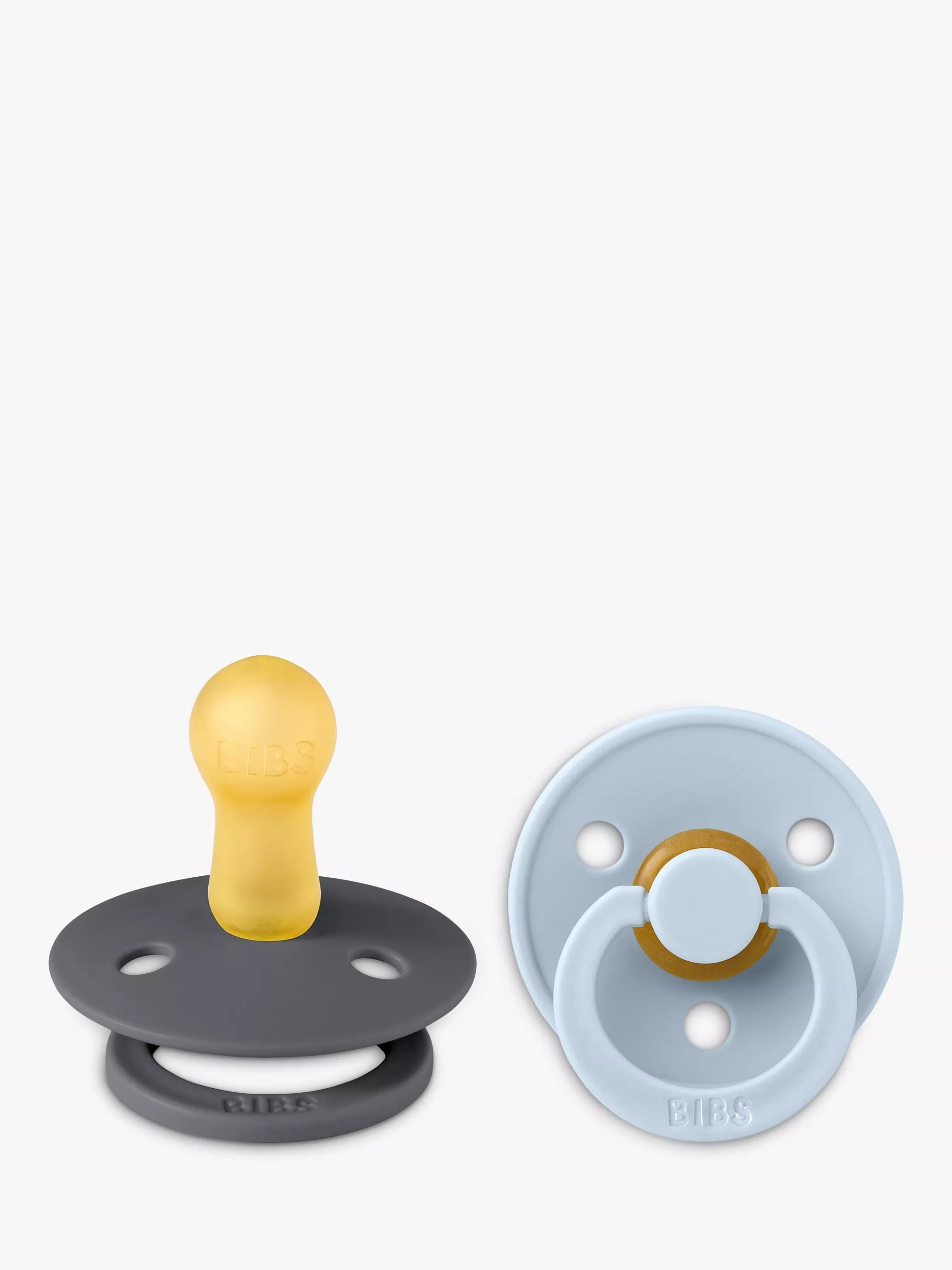 BIBS Colour Round Baby Soothers, Pack of 2, Size 2 - McGrocer