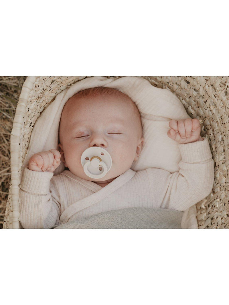 BIBS Colour Try-It Collection Baby Soothers Size 1 Pack of 3 Ivory - British product