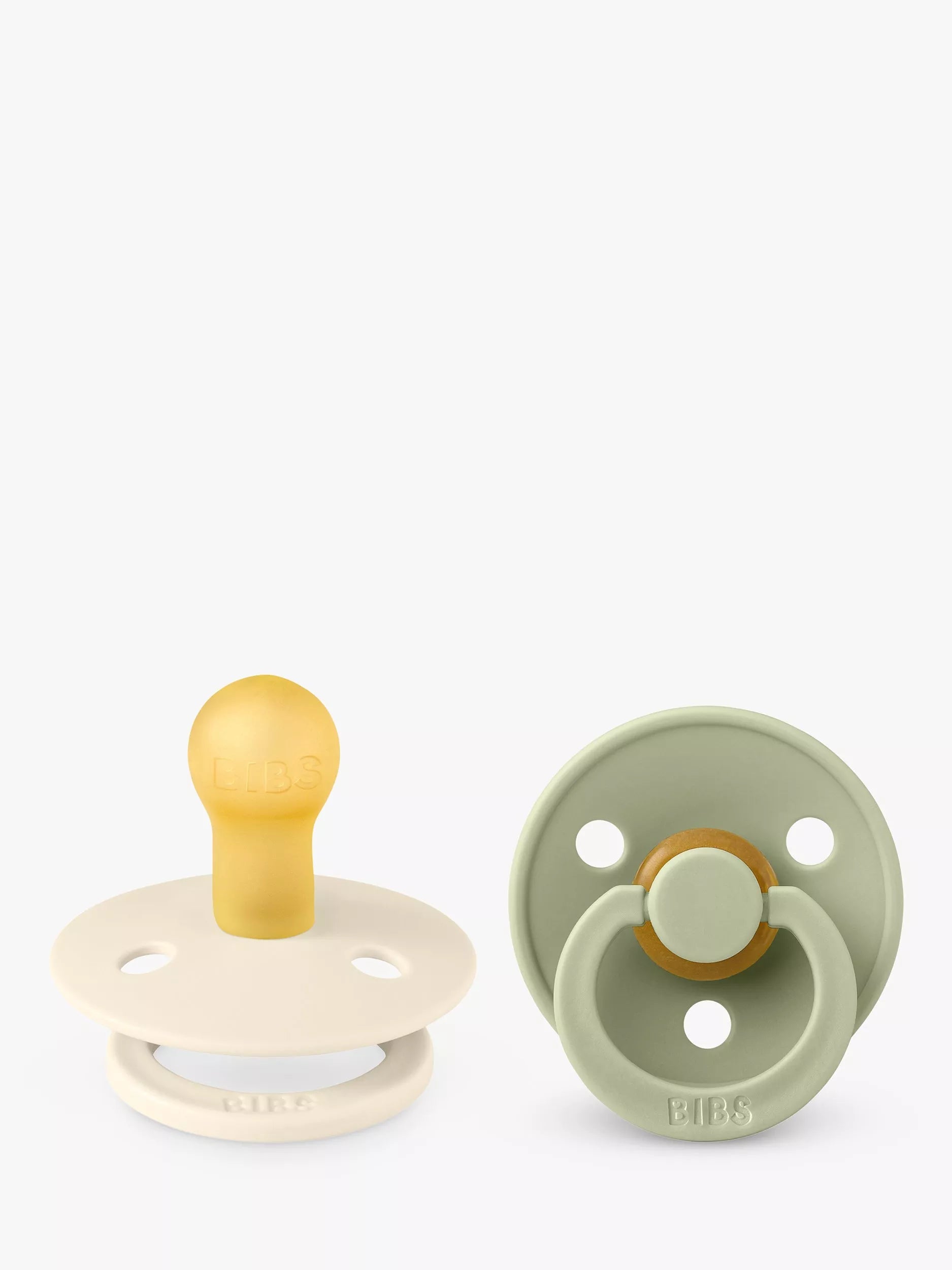 BIBS Colour Round Baby Soothers, Pack of 2, Size 2 - McGrocer