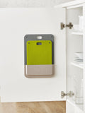Joseph Joseph chopping board set 2 piece grey green (British brand)