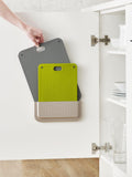 Joseph Joseph chopping board set 2 piece grey green (British brand)