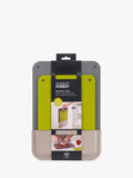 Joseph Joseph chopping board set 2 piece grey green (British brand)