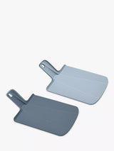 John Lewis Small Plastic Chopping Board with Foldable Sides for Food Transfer, Set of 2, Sky- Buy online at McGrocer