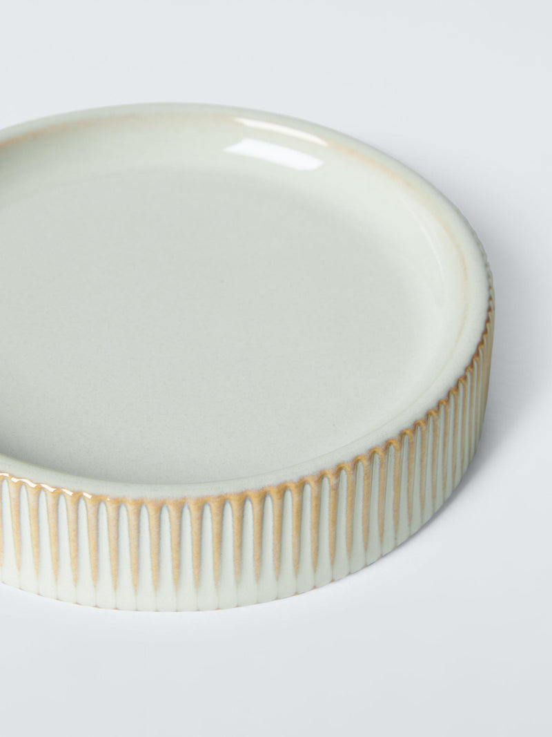 John Lewis two tone reactive glaze ceramic soap dish natural, UK version