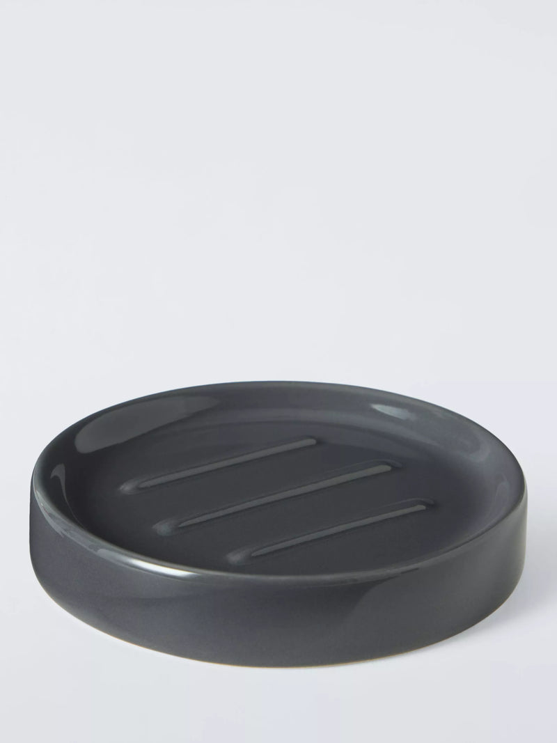 John Lewis Ceramic Soap Dish - Greige