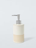 John Lewis Reactive Glaze Soap Dispenser Natural, imported from the UK