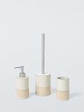 John Lewis Reactive Glaze Soap Dispenser Natural, imported from the UK